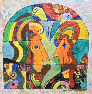 Stained Glass 彩色玻璃 10x10 in / Acrylic 壓克力$950