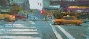 Across the Street穿過街道4x9 inAcrylic壓克力