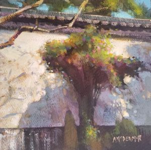Chinese Garden中國園林8x8 inAcrylic壓克力