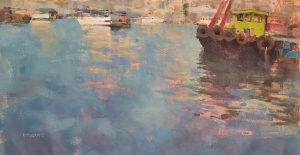 Tug Boat拖船24x45 inAcrylic壓克力