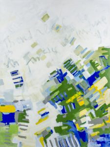 Abstract Landscape Green抽象風景-綠色48x36 inAcrylic壓克力