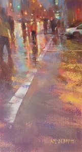 Afternoon Rain午後的雨11x6 inAcrylic壓克力