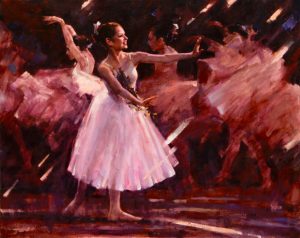 Ballet Dancers 芭蕾舞者24x30 in / Oil on Canvas 布面油畫$6,400