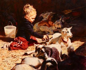 Pampering寵愛20x24 inOil on Canvas布面油畫
