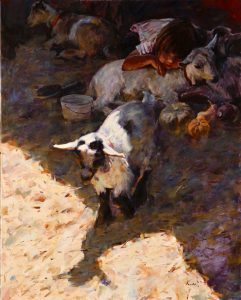 Kids小孩30x24 inOil on Canvas布面油畫