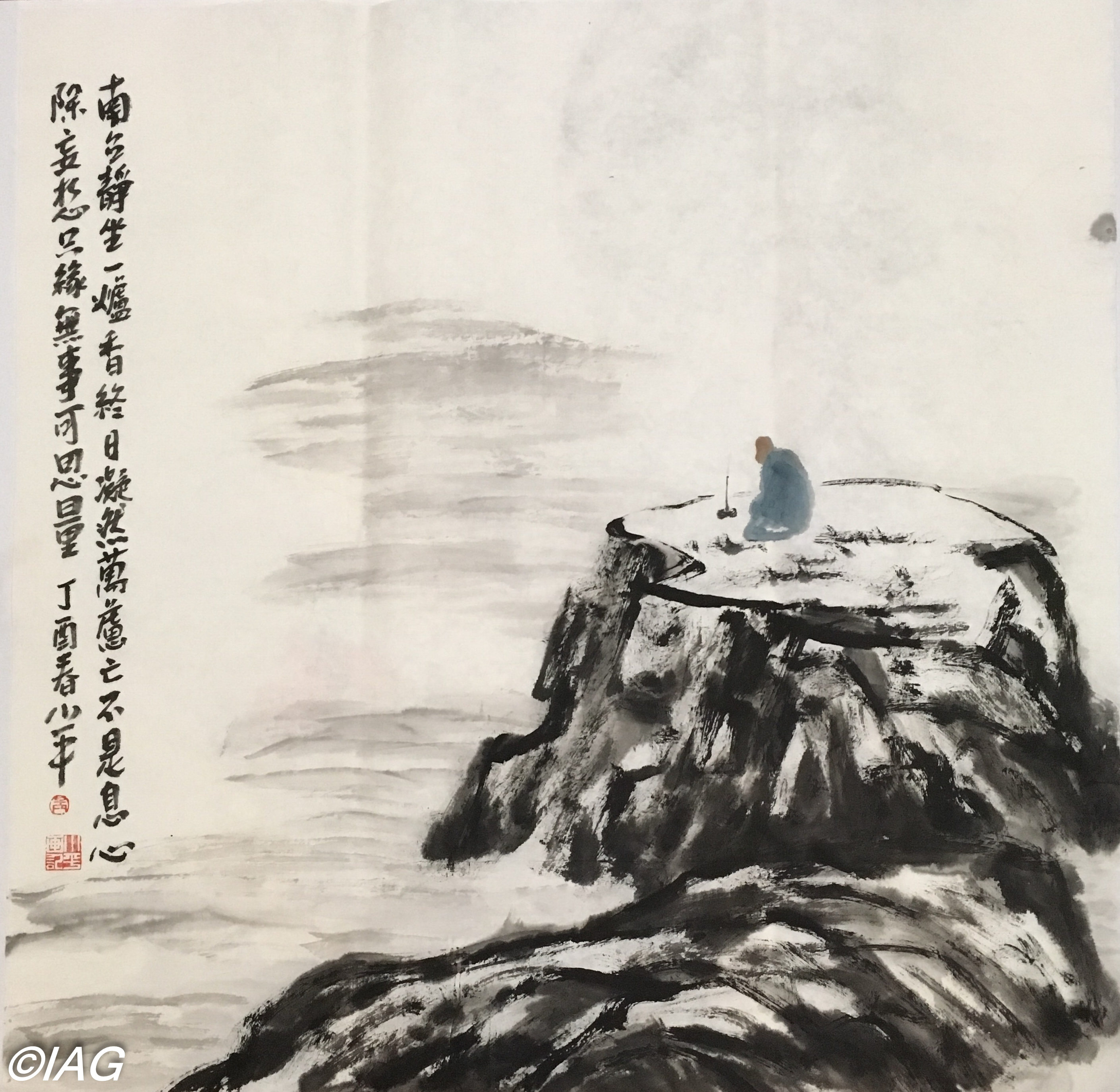 南台靜坐_68x68cm